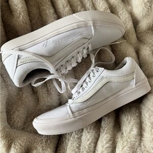 Vans White Low-Top Canvas Sneakers